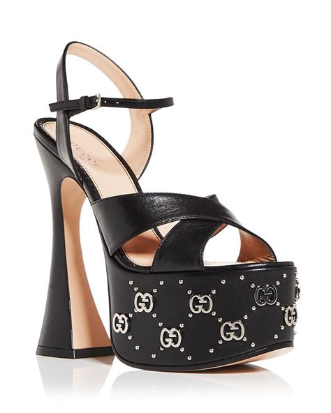 gucci sandals heels|designer Gucci high heel sandals.